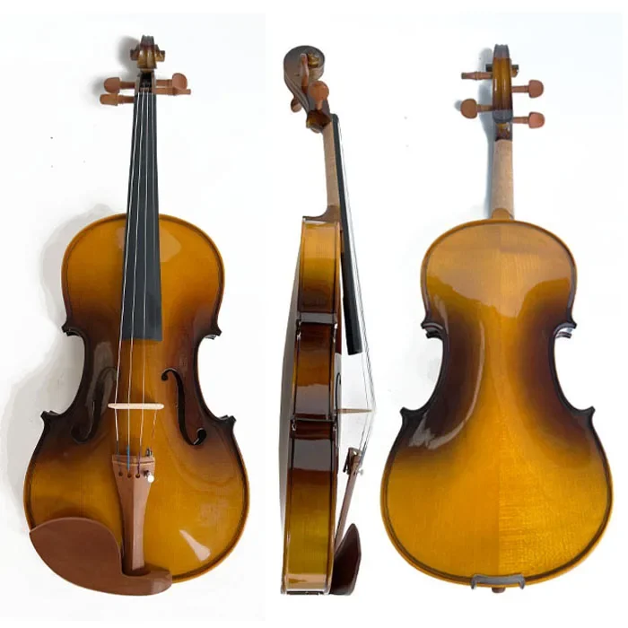 Factory Made Full Solid Wood Wholesale Musical Instruments High Quality Violin Exianger