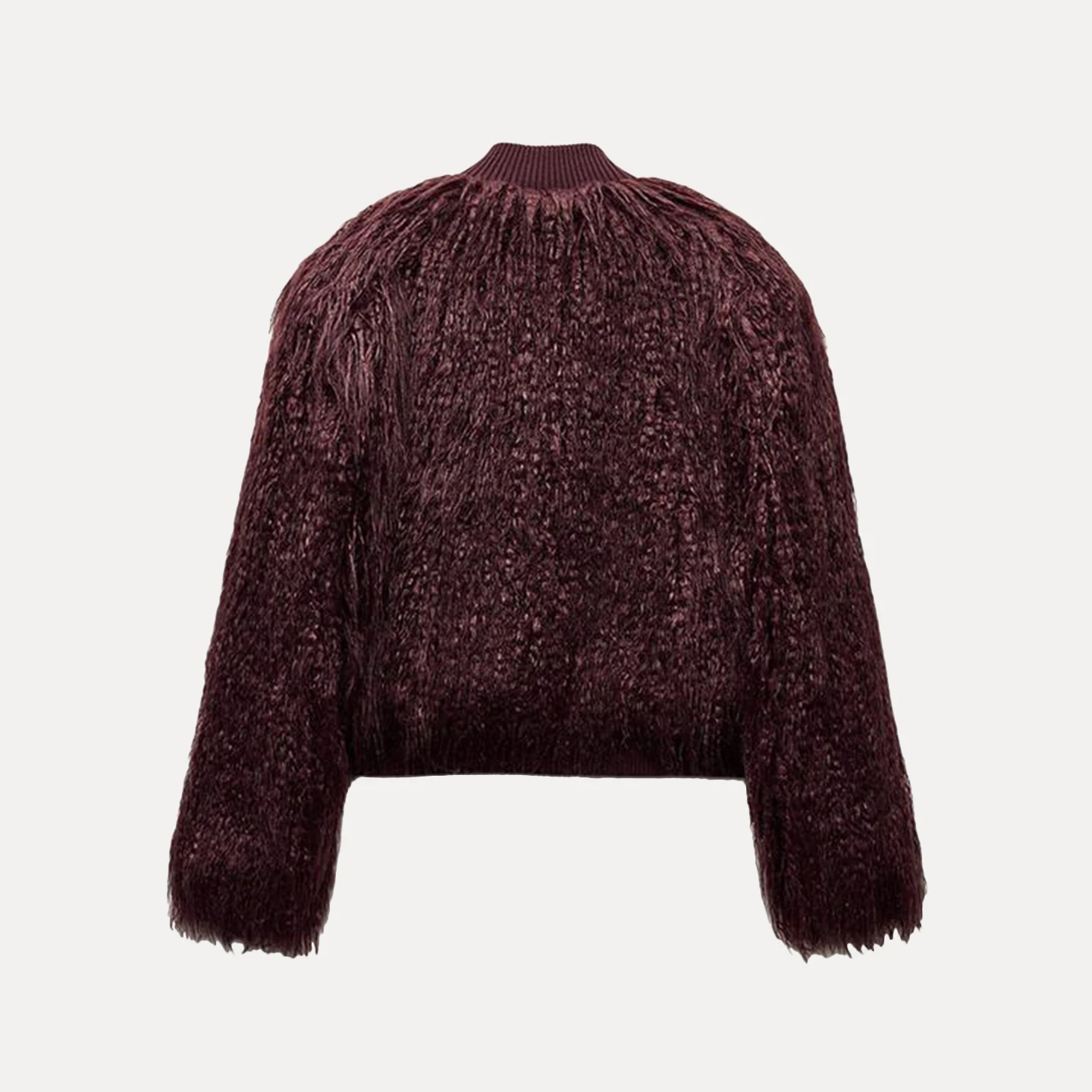 Z المرأة محبوك تأثير الفراء الصناعي Jaet 2025 جديد Faion Ele Sle الشباب الوقوف صالح تخفيف Sle لا قبعة وشملت