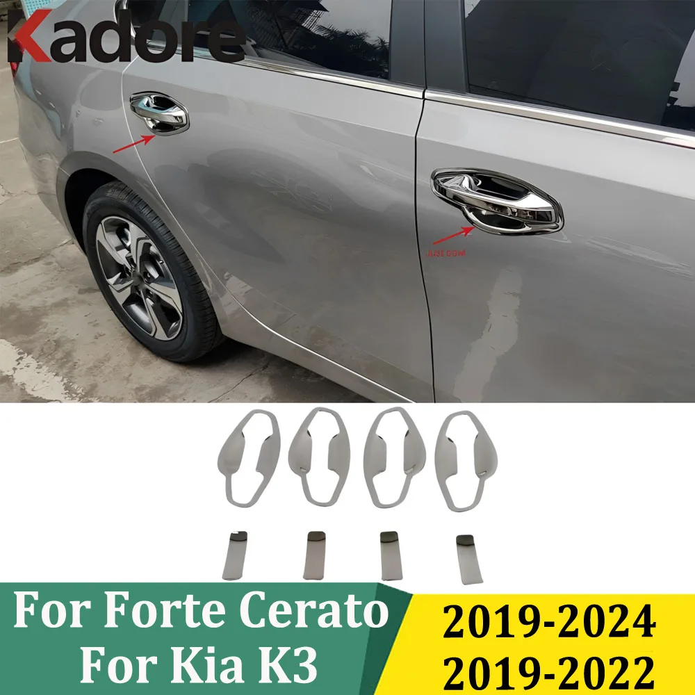 

For Kia Forte Cerato 2019-2024 For Kia K3 2019-2022 Side Door Handle Bowl Cover Trim Car Exterior Styling Accessories