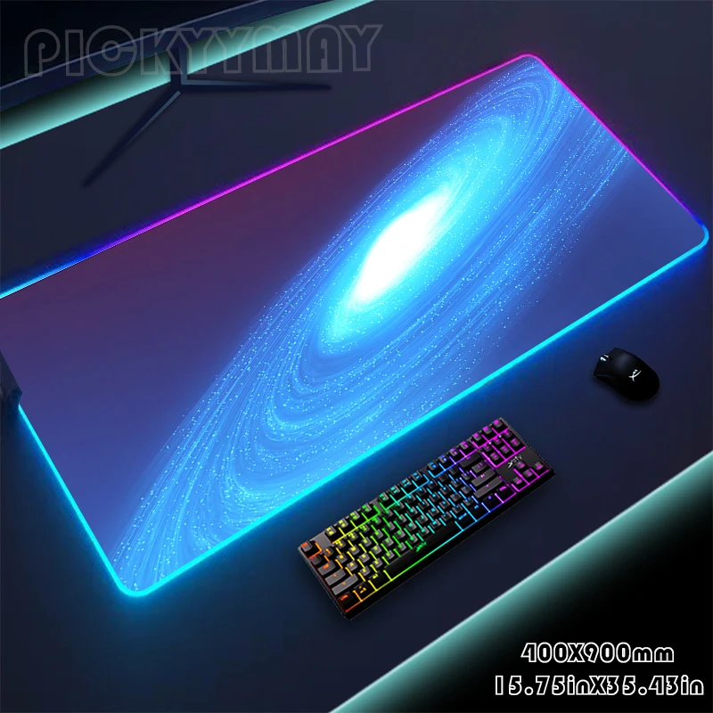 

Universe RGB Gaming Mousepad Desk Pad LED Keyboard Mat Gamer Mousepad XXL Mouse Pad Luminous Mouse Mat Design Mousepads