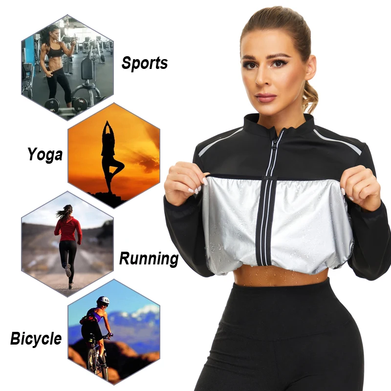LAZAWG Woman Neoprene Sauna Shapewear Hot Body Shaper Sweat Gym Slimming Workout Waist Trimmer Suit Hot Sweat Shirts Tank Topss