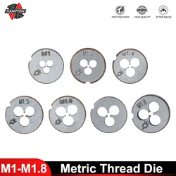 HAMPTON 1pc Metric Screw Die M1 M1.1 M1.2 M1.4 M1.5 M1.6 M1.7 M1.8 M2 M2.2 Right Hand Thread Die Threading Tool