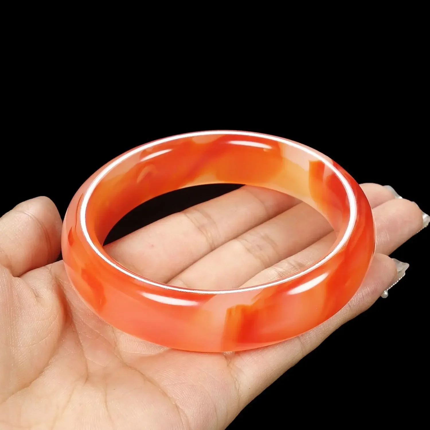 Joyería de alta gama Pulsera de jade tipo fruta verde grado natural A con certificado