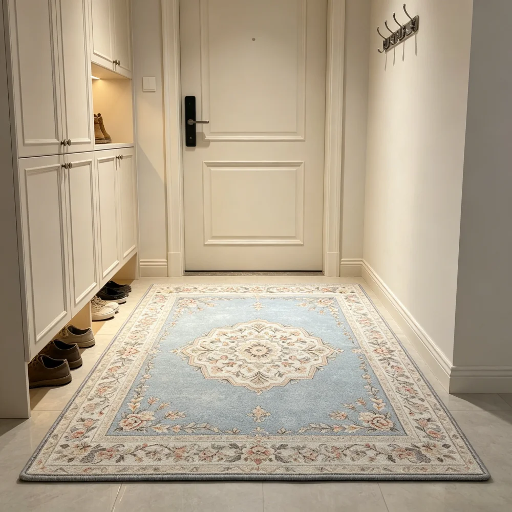 Plush Pile Non-Slip Washable Small Area Rug Novelty Pattern for Farmhouse French Cottage Bedroom Entryway Home