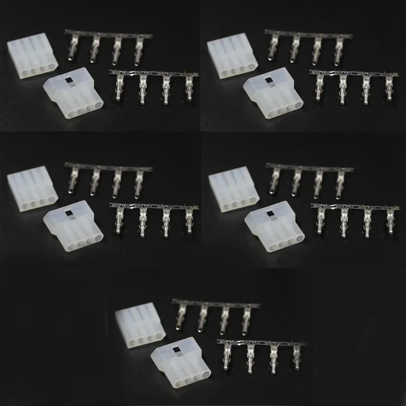 Lot 10 Pair 20pcs Male Female HF Radio 4-Pin 4pin Plug Socket Cable Antenna Tuner Connector Adapter for ICOM  ATU AT-120 Radio