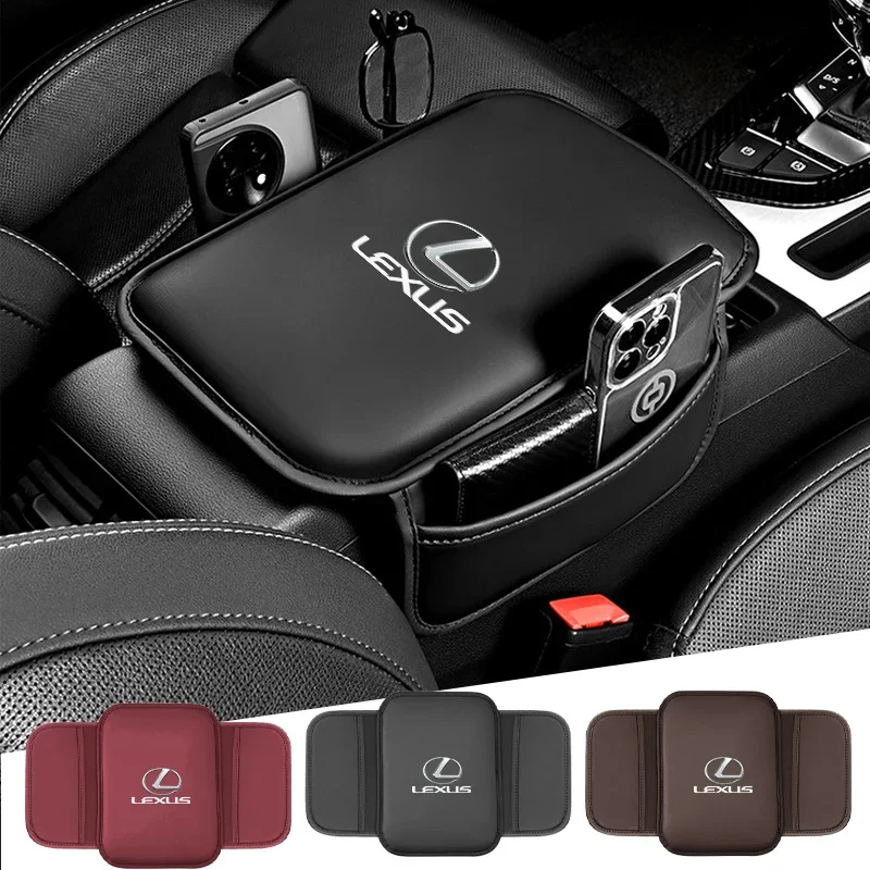 Car Armrest Box Pad Leather Armrest Mat Car Accessories For Lexus GX470 CT200H IS300H IS200 IS250 RX350 GX460 NX200 GS430 RX300