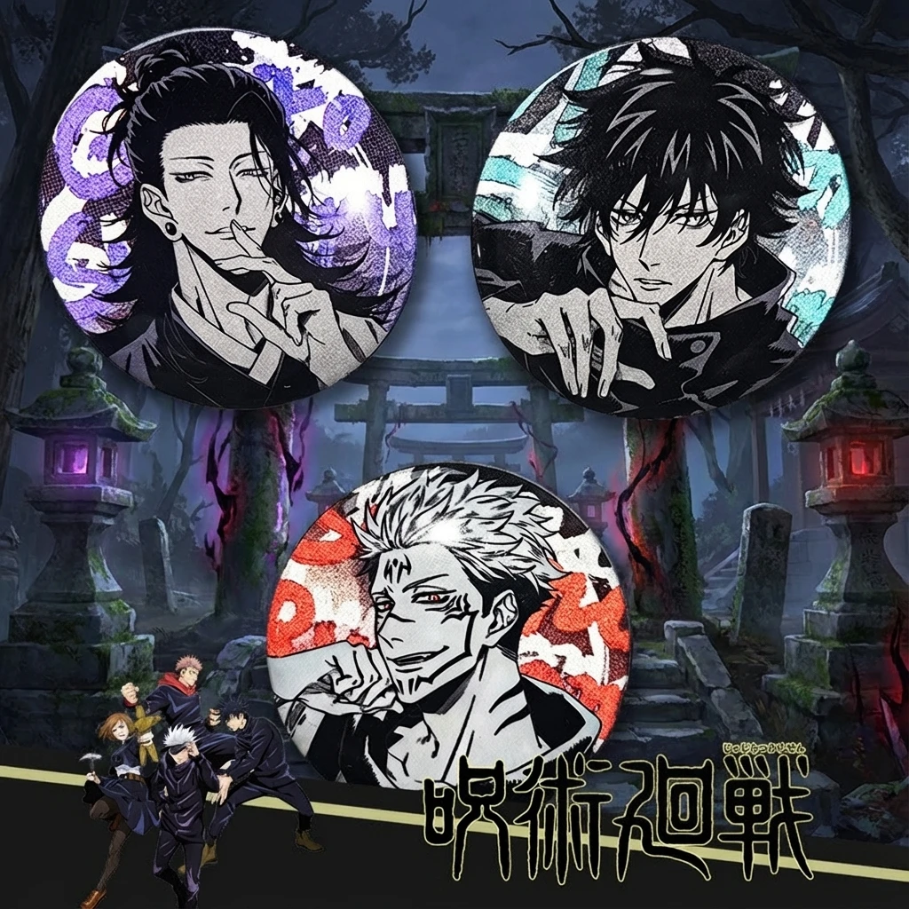 

Jujutsu Kaisen Gojo Satoru аниме значок на булавке 58 мм Коллекционная брошь аксессуар для рюкзака товары для косплея подарок на день рождения для фанатов