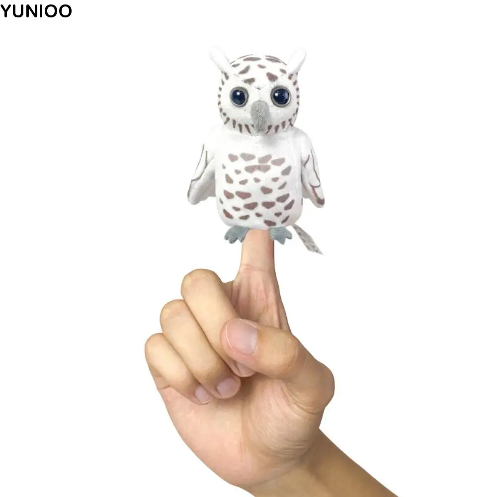 Peacock Owl Bird Finger Puppet Stuffed Animal Plush Doll Parrot Finger Doll Storytelling Simulation Animal Hand Puppet