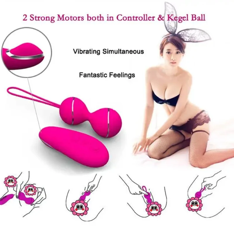 7 Speeds G Spot Vibrating Egg Wireless Remote Control Dildo Vibrator Vagina Kegel Ball Sex Toy for Women