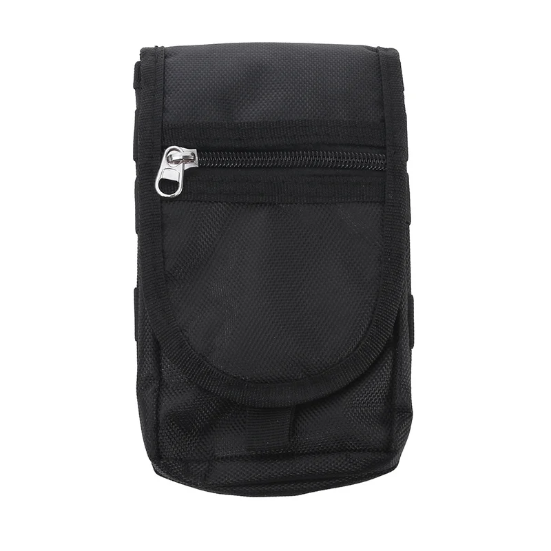 Men\'s Flip Waist Bag Men Casual Solid Color Pen Phone Insertion Waist Hanging Belt Loop Pouch Large Capacity Walle