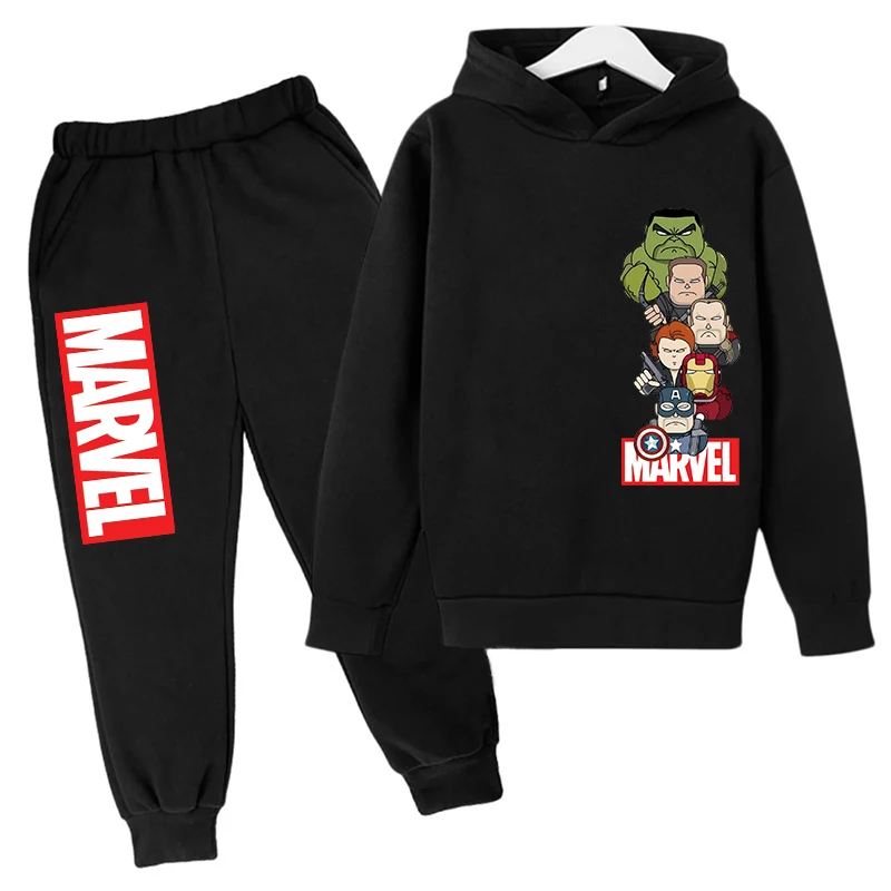 

Kids New Cartoon Marvel's Super Hero Superstar Boys Girls Spring/Autumn Clothing Children's Fashion Hoodie Pants Set 2-14 Years