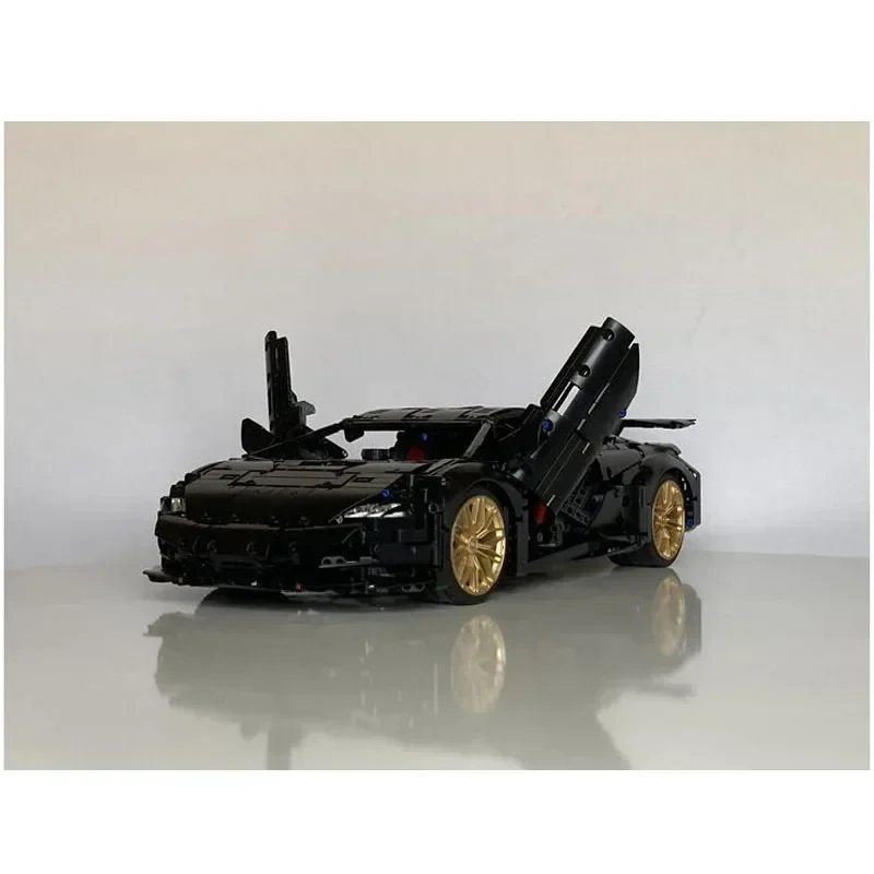 New 1:8 Scale Supercar Model MOC-132159 Technology Building Blocks RC Power Sports Car Assembly Toy Kids Boy Birthday Gift