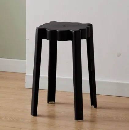 Thickened Household Nordic Simple Living Room Dining Table Plastic Stool High Economical round Bench