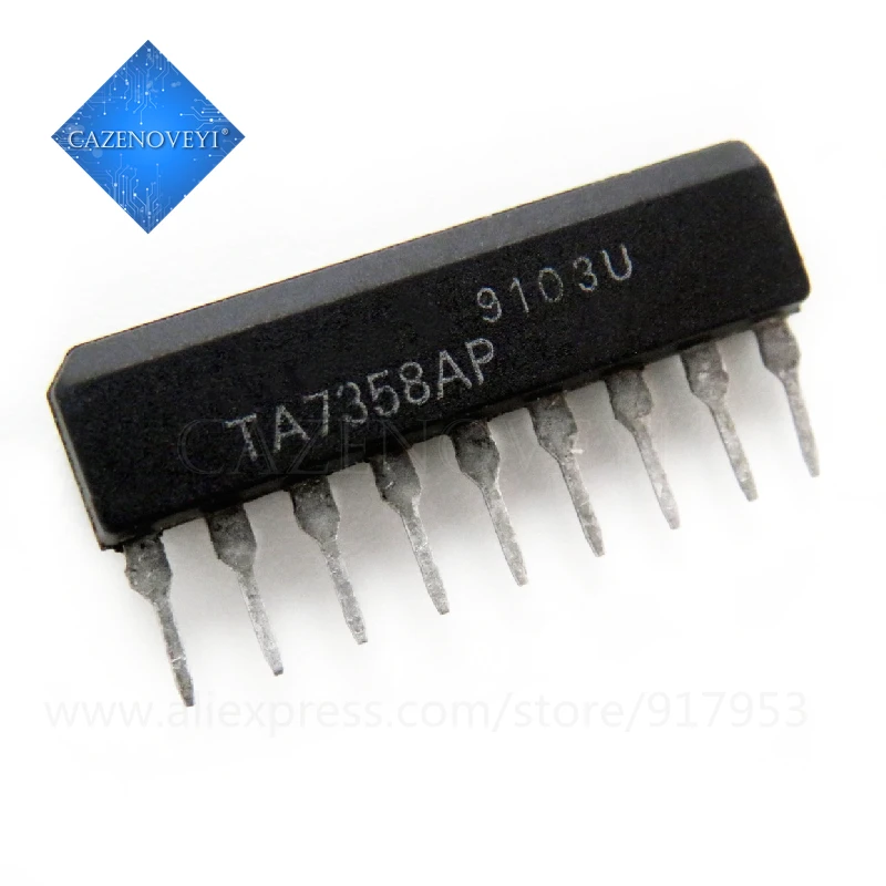 5 teile/los TA7343AP TA7343 TA7358AP TA7358P TA7358 TA75458S TA75458 SIP-9 Auf Lager