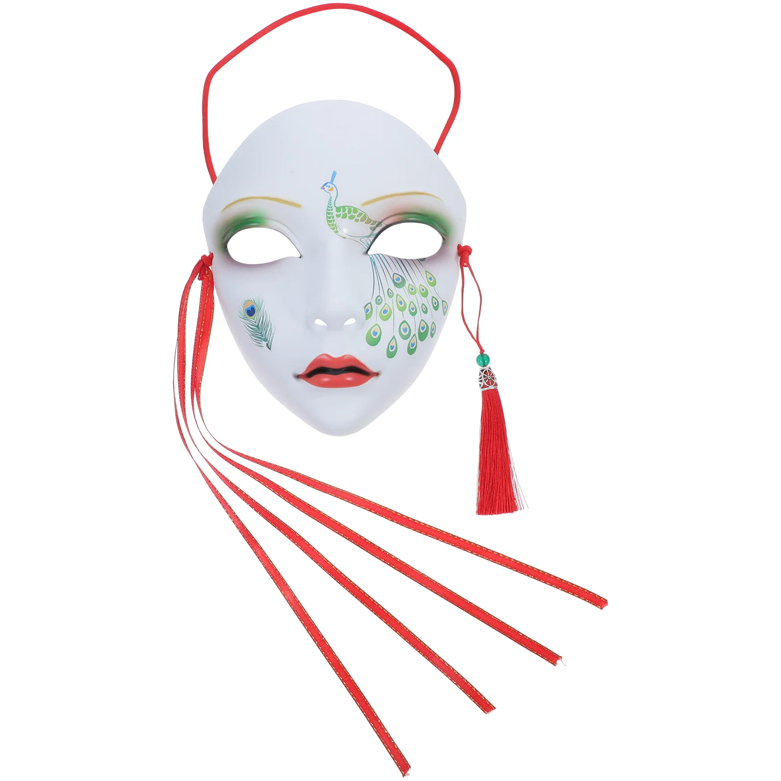 Masque décoratif de style chinois pour la fête des femmes, décor de blague, mascotte Tim ade, accessoires de costume de maquillage de cosplay de beauté