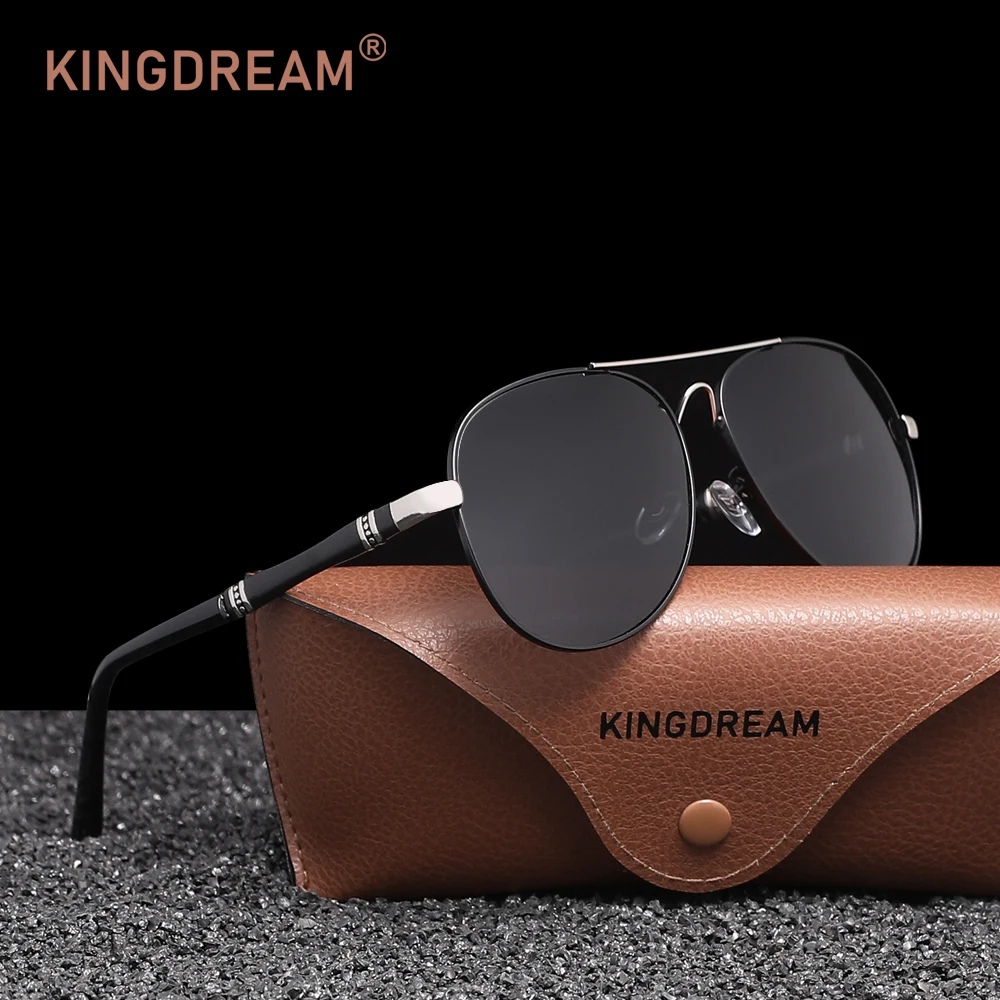 

KINGDREAM модные мужские поляризационные солнцезащитные очки-пилоты женские и мужские очки для вождения UV400 антибликовые Óculos Gafas