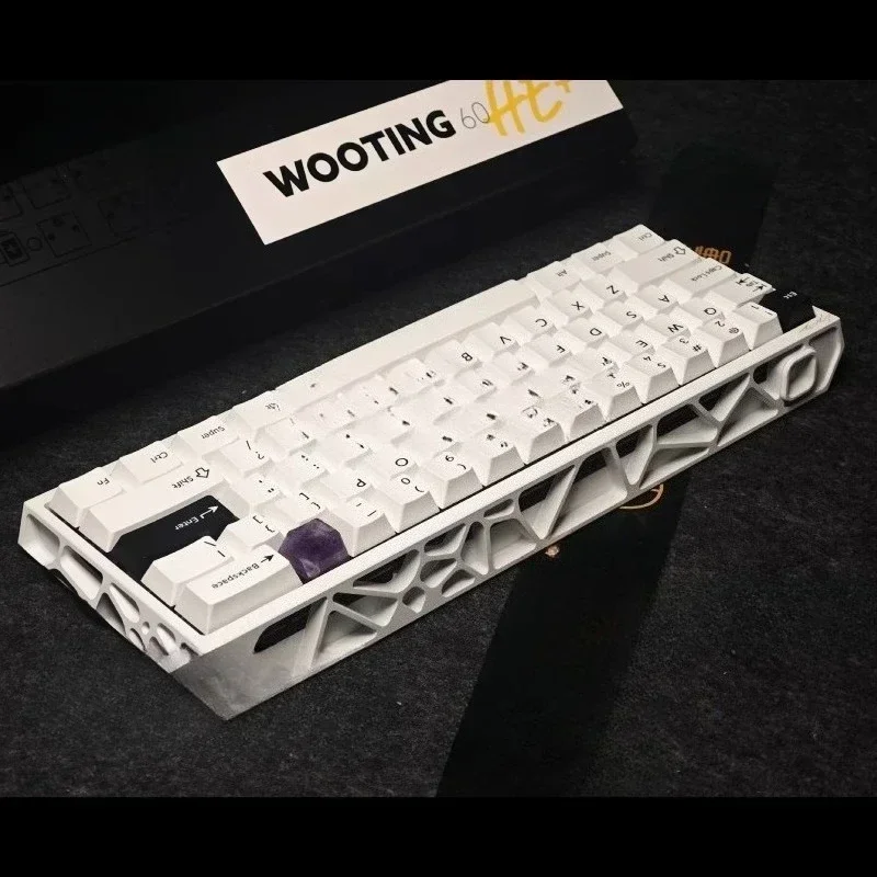 Keyboard Wooting60he+Fully Modified Magnetic Shaft Tile Holly Aluminum Shell