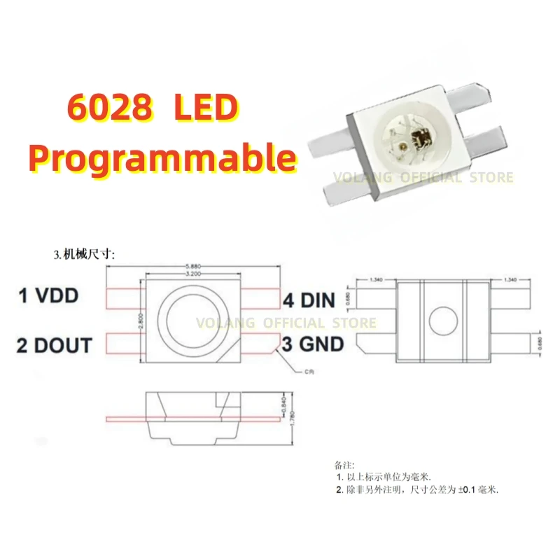 Ws2812b 1515 5050 3528 6028 4020 1204 0807 5V 1010 Mini SMD LED RGB Chip indirizzabile Digital Pixel Full Color Led diodo Lamp1209