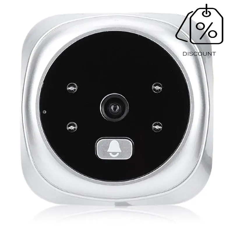 AS95-Home Anti-Theft Monitoring Electronic Doorbell Cat's Eye With 2.8-Inch Display Screen With Video And Photo Function