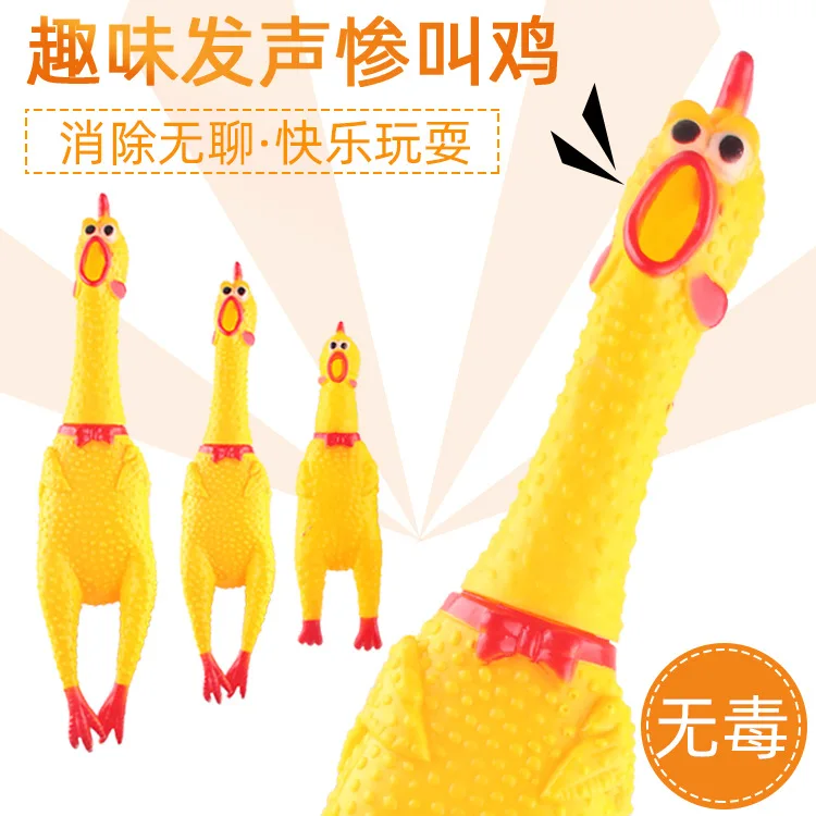 Pet toys scream chicken vent chicken trickery creative molars dog toys pet supplies