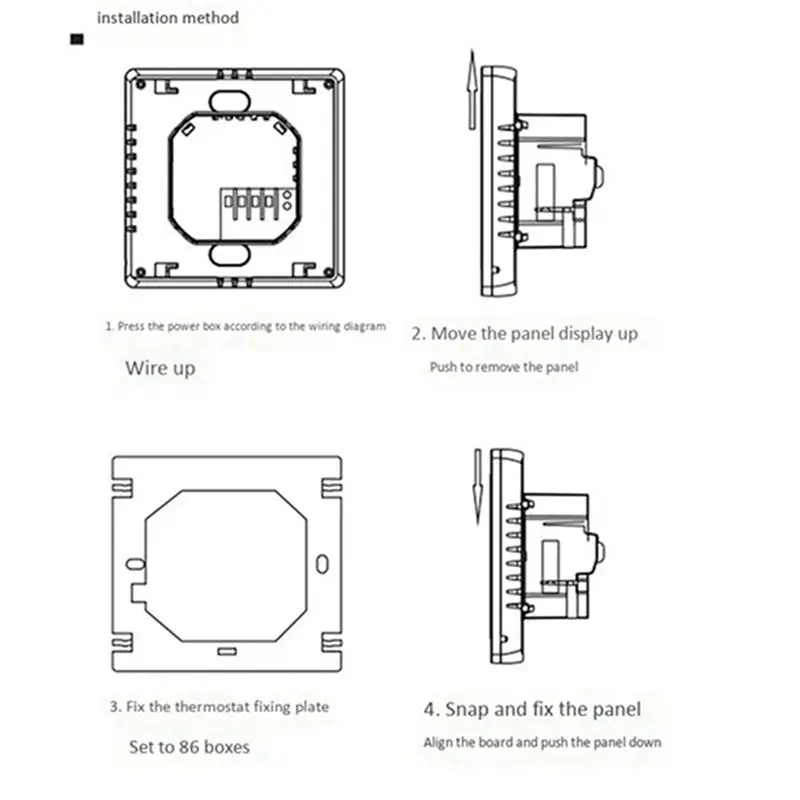 DT17 6X ME81H Smart Thermostat Digital Temperature Controller, Programmable Circulation for Electric Underfloor Heating
