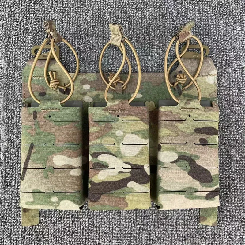 

Tactical Magazine Pouch Airsoft Vest Mag Carrier Laser Cutting 5.56 Triple Pouches Molle Ammo Clip Holder Bag Gear
