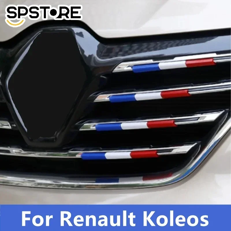 

15Pcs ABS Car Front Grille Grill Cover Refit Sticker for Renault Koleos Talisman Latitude Fluence Coupe Megane 2021 2020 2019