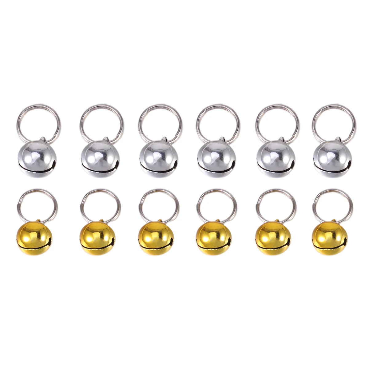 

12 pcs Pet Bells Durable Small Bells for Cat Dog Collar Christmas Craft Accessories Puppy Toy Dog Leash Pet Supplies