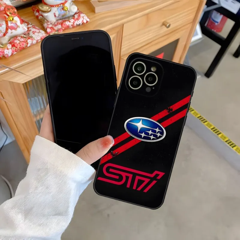 JDM Subaru WRX Sti Logo luksusowa obudowa telefonu Apple Iphone 14 Pro Max 12 Mini 11 13 Xr X Xs 6s 7 8 Plus tylna obudowa