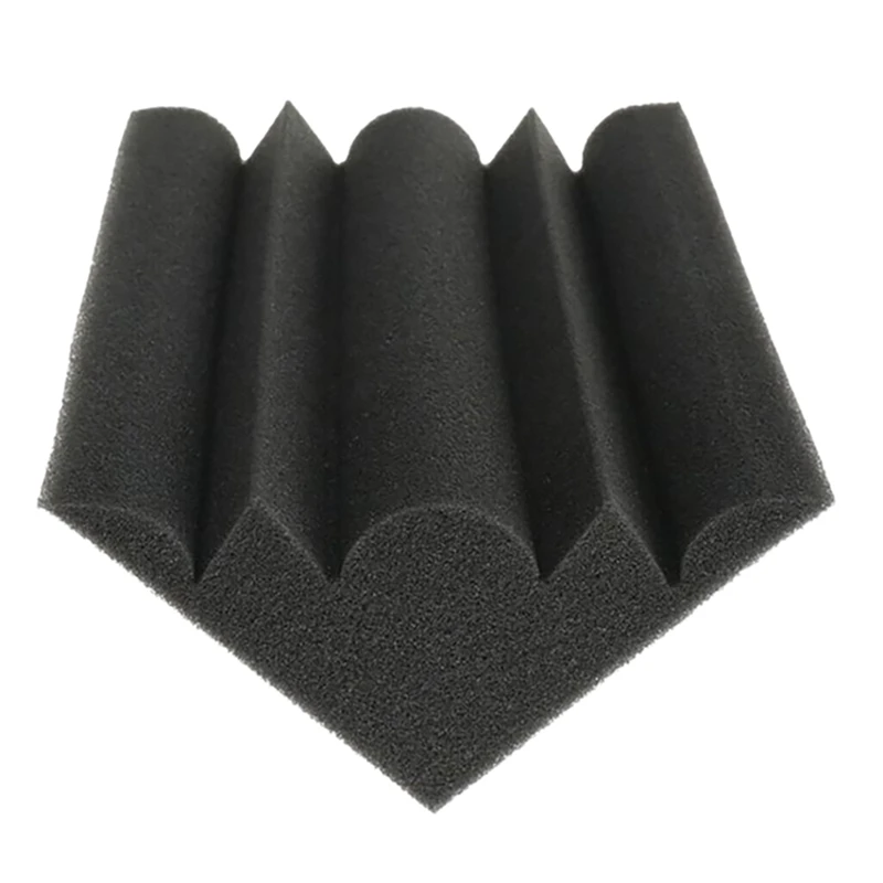 12Pcs Absorption Foam Home Theatre Corner Sound Insulation Cotton Acoustic Foam Tiles Panels