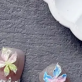 20/30/50 pçs gelo transparente flor resina 3d encantos da arte do prego flores de lírio decorações do prego diy acessórios do prego