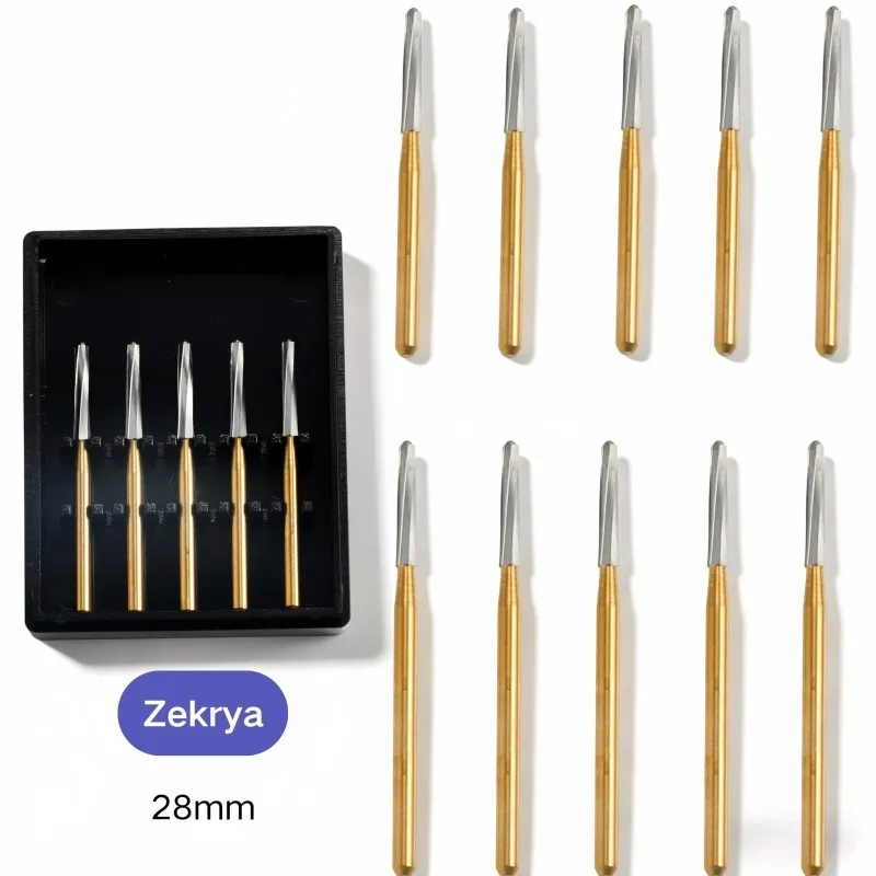 5Pcs Box Dental Endo Z Carbide Burs Zekrya Surgical Endodontic Bone Cutters Drill Safe Cutter High Speed Polishing Bit