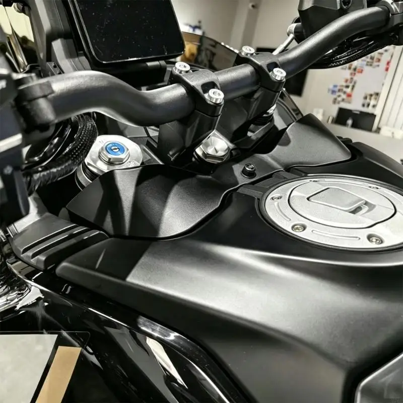 M76E Black Wind Deflector Panel, PETG Motorcycle Cockpit Replacement Part