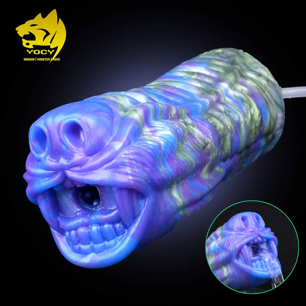 

YOCY Fantasy Men Stroker Squirting Masturbator Penis Lubricant Silicone Single Channel Anal Realistic Animal Fetish Sex Toy