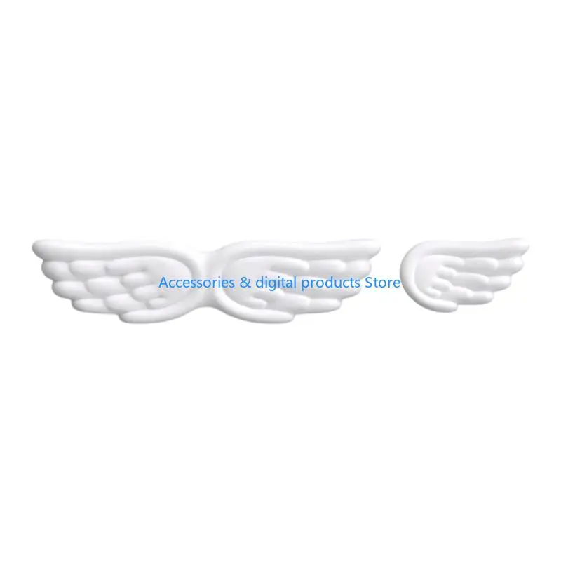 77JD Angel Wing Pattern Silicone Keyboards Wrist Rest Mouse Pad Set Comfortable Ergonomic Design NonSlip Office Accessory view 2