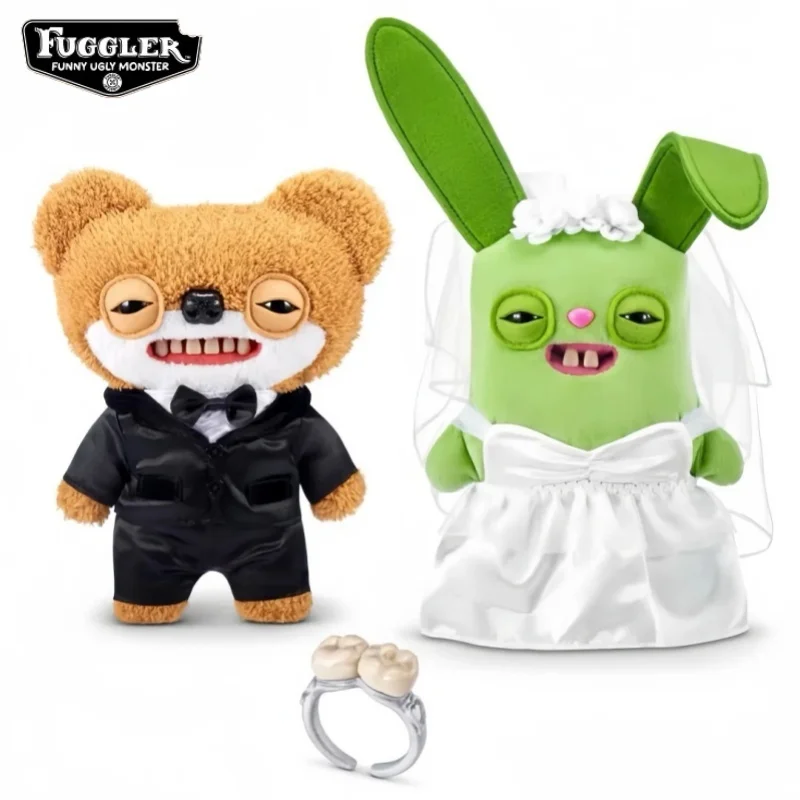 

Original Fuggler Wedding Day Plush Toy Korean Limited Edition Teeth Monsters Wedding Decoration Valentine'S Day Gift Girlfriend