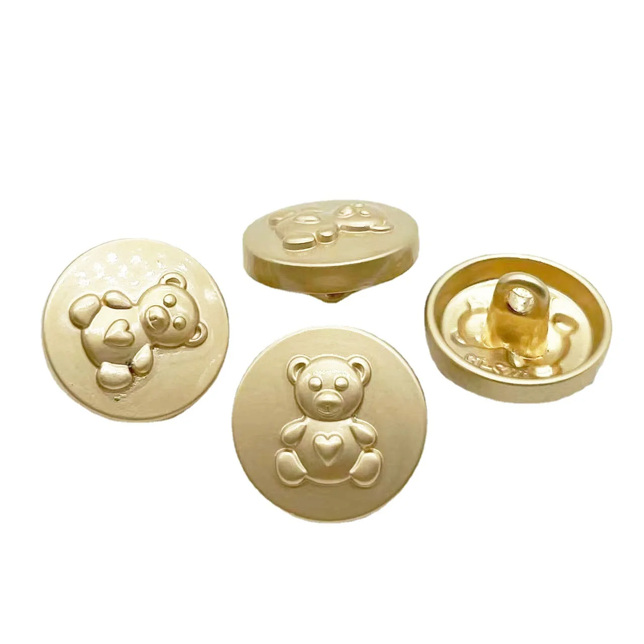 10PCS Animal bear metal buttons cartoon alloy buttons children's jumper cardigan lapel decorative buckle wholesale