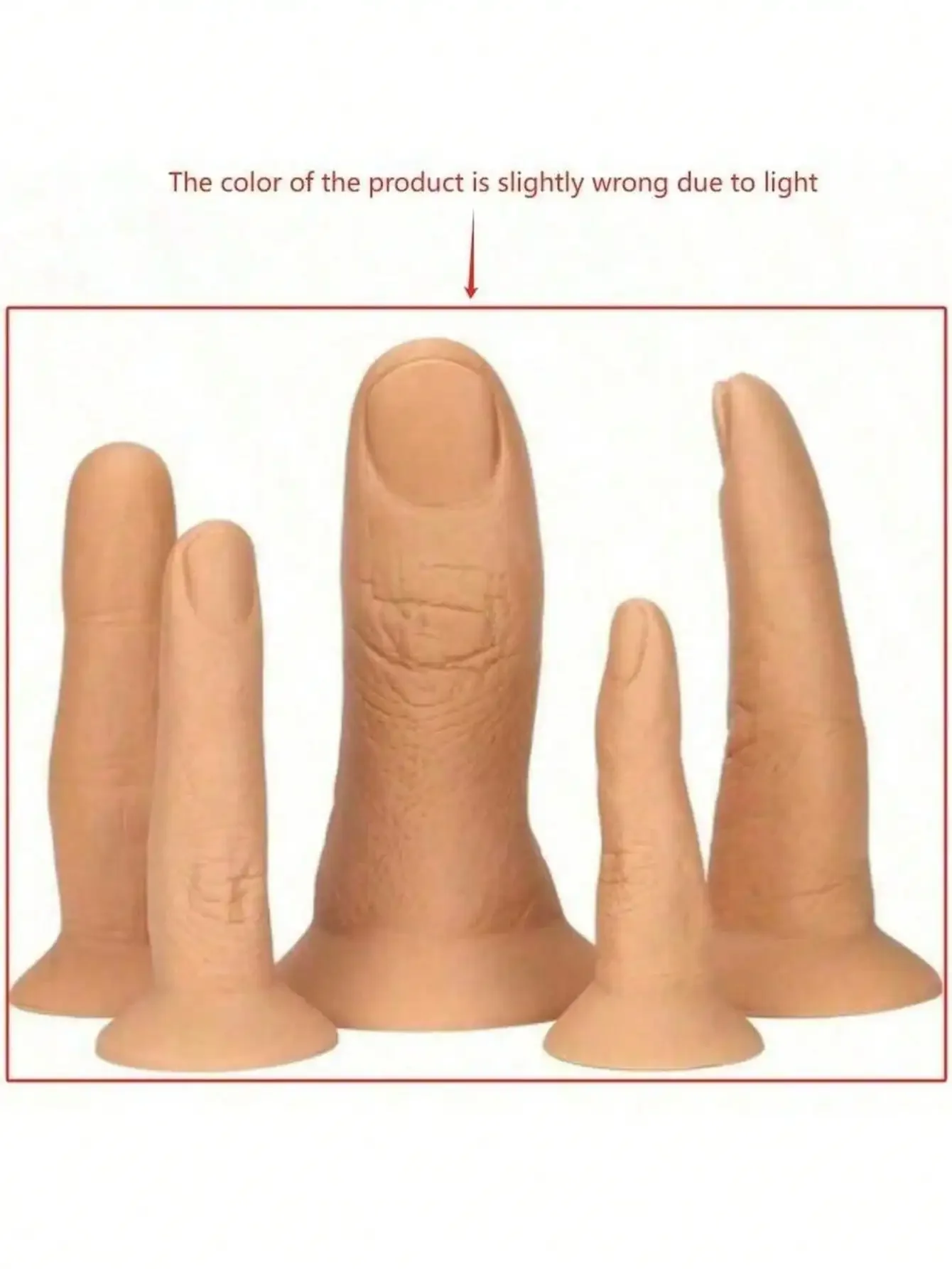 Soft male fingers stuffed into anus five thumbs silicone pinkies dummy penis Female masturbation stick supersize dildo