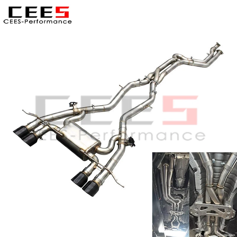 

Спортивная выхлопная система CEES с клапанами для BMW M2/M3/M4 G87/G80/G82/G8X S58 3.0T 2021-2026, средняя Z-образная труба равной длины с управлением