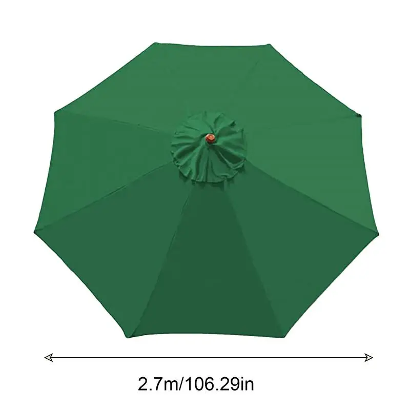 Parasol avec surface de parapluie sans support, 8 os, 2m, rédivision, gril, protection UV, poignées amovibles pour jardin extérieur, plage