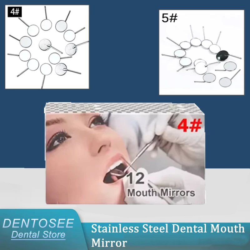

Dental Exam Mirror Stainless Steel Professional Dentist Kit Oral Reflector for Clinic Surgery & Dental Lab Equipment