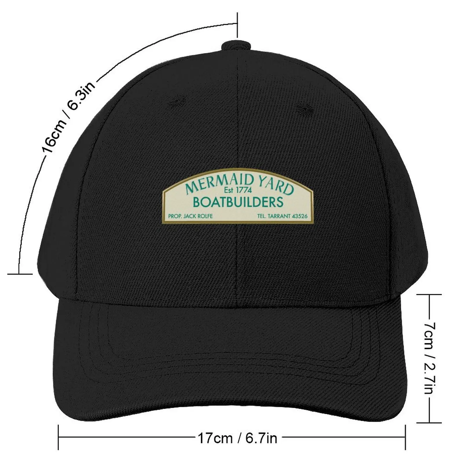 Mermaid Yard Baseball Cap Hat Baseball Cap party Hat Men's Women's