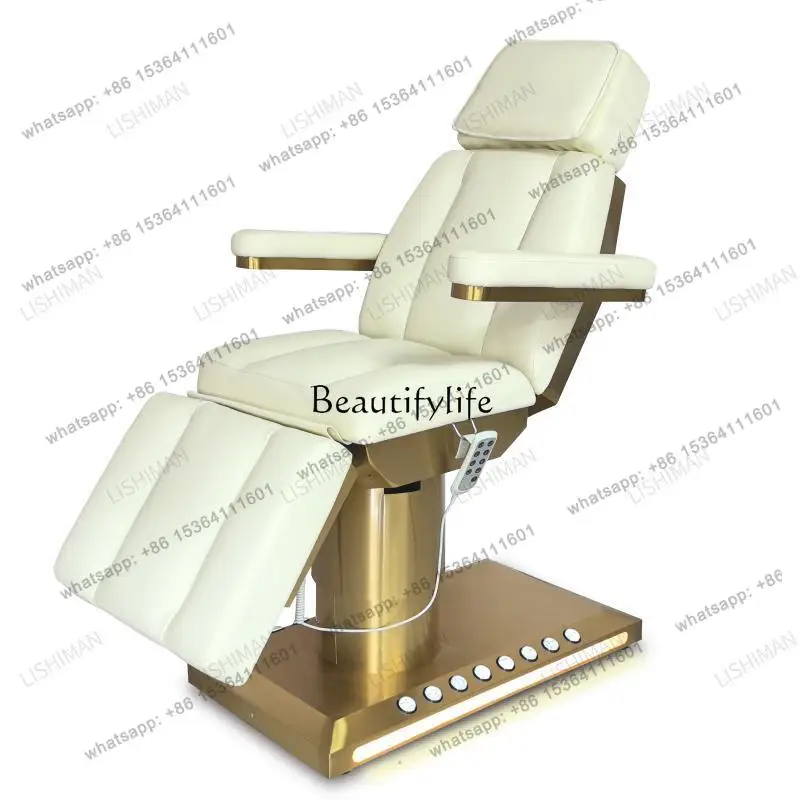 

D30Stainless steel electric lifting beauty bed beauty salon special multi-functional tattoo embroidery massage treatment bed