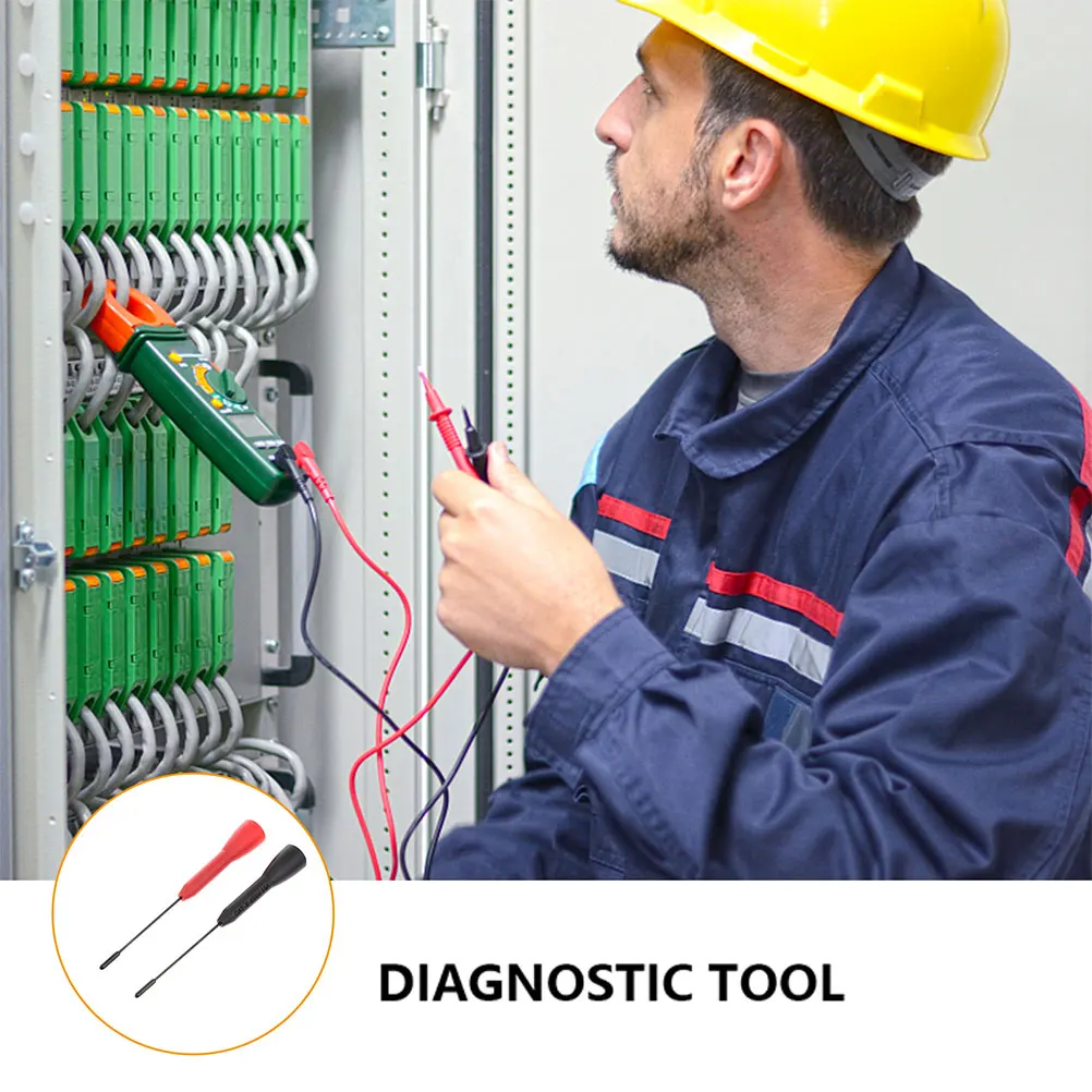 

4pcs Test Probe Kit Stainless Steel Multimeter Probes Automotive Circuit Testing Precision Back Probe Pin Needles for Insulation