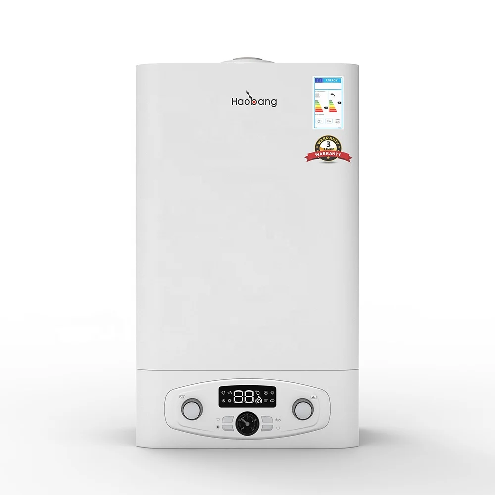 Factory Sale Domestic 20kW-32kW Natural Gas Boiler Electric Powered Water Heater With Copper Heat Exchanger For Households
