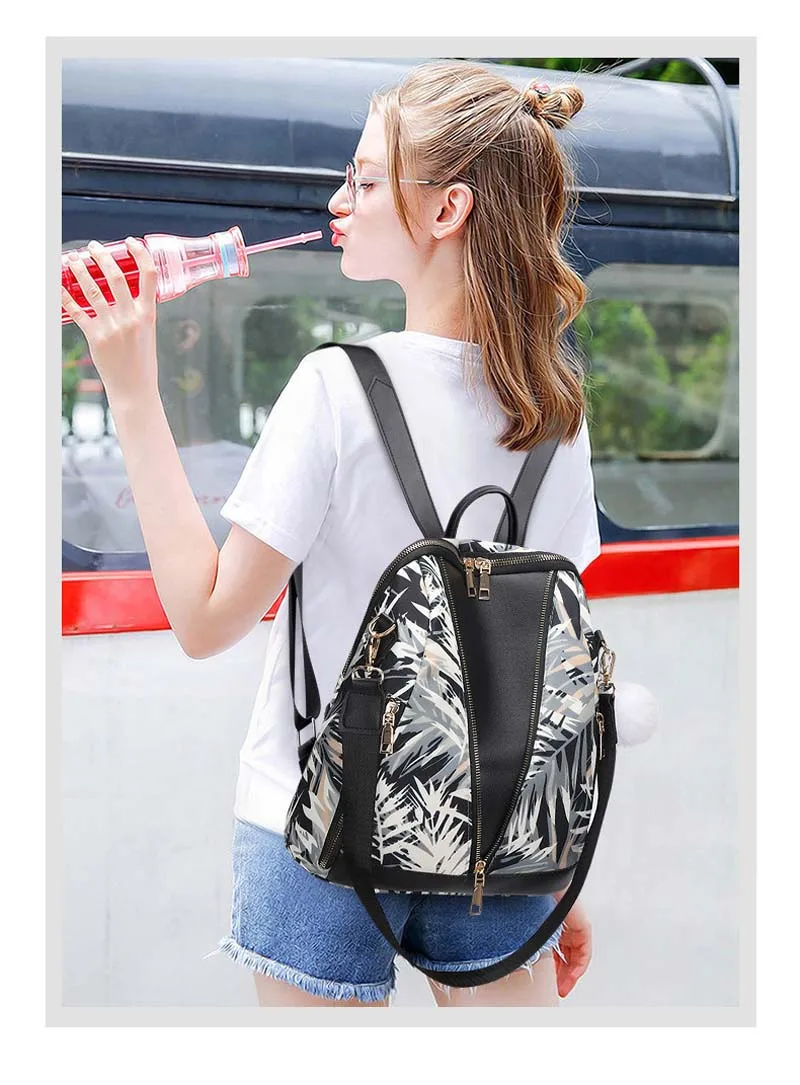 2025 Hot Sale New Multi-Function Women Backpack Fashion Waterproof Oxford Zipper Travel Shoulder Bags High Capacity School Bag