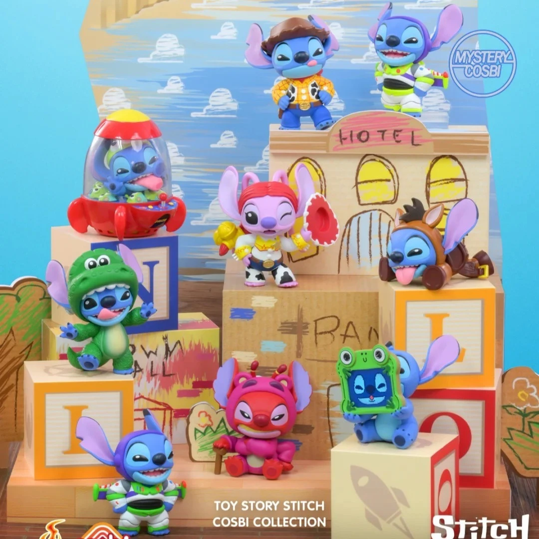 

New Cosib Stitch Mania Toy Story 5 Blind Box Action Figures Buzz Lightyear Jessie Woody Doll Anime Model Mystery Box Toys Gift