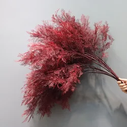 Horquilla Artificial de pino antiniebla, flor de rimo, hierba, Material de flores de boda, flor de paisajismo, 105cm