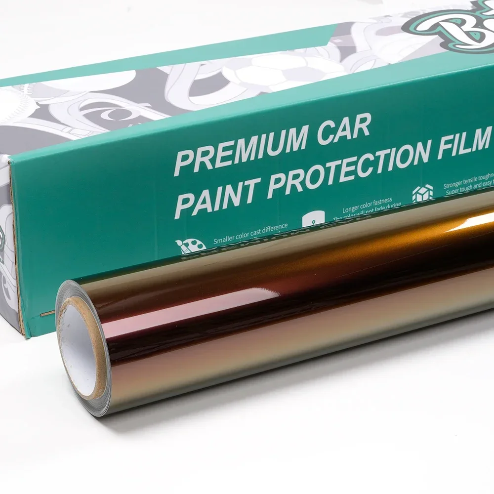 

2025 New Arrival Premium Car Body PVC Stickers Super Stretch Color Change Car Wrap Vinyl Car Sticker Sun Rises Dawn