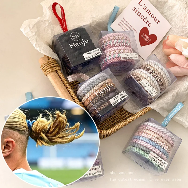 8Pcs Football Star's Style Braided Hair Ties for Maintain Your Hairstyle During Exercise High Quality female Hair Accessories
